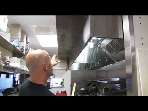 Commercial kitchen exhaust system