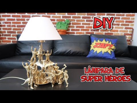 Lámpara de superhéroes DIY