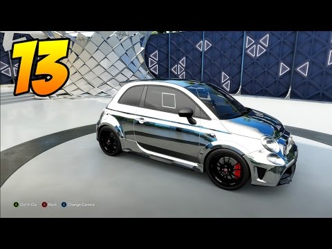Forza Horizon 3 Gameplay - Part 13 - CHROME 2016 ABARTH 695 BIPOSTO + BAD CRASH!