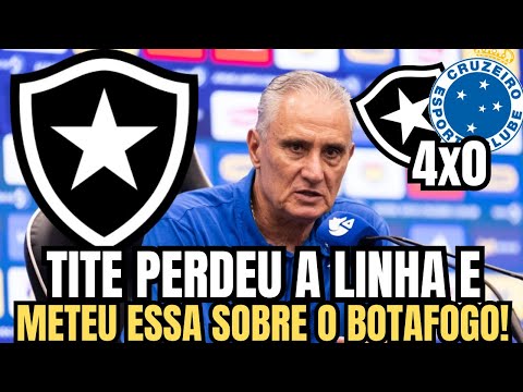 🚨FOGÃO ATROPELOU O CRUZEIRO E TITE METEU ESSA SOBRE O BOTAFOGO NA COLETIVA PÓS JOGO!