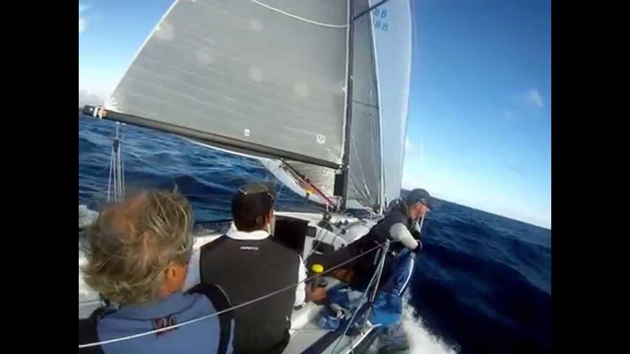 J88 “Blue Flash” in the Rum Runner Regatta