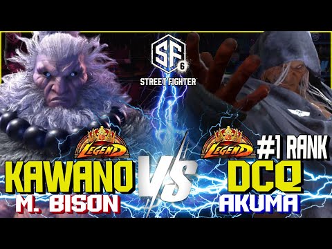 SF6 ▰ Kawano (Akuma) vs DCQ (1 Ranked M Bison) ▰ SF6 high Level gameplay