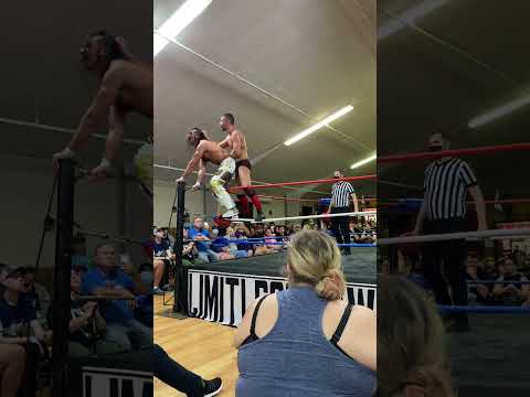 Daniel Garcia goes on the top rope and fights Anthony Greene! #shorts (limitless wrestling)