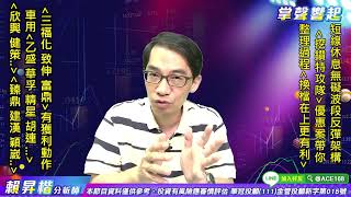 【掌聲響起】#賴昇楷 0725 反彈波仍有好戲，偏多震盪過程「換檔再上更有利」；《三福化、致伸、富鼎》有獲利動作，「車用、綠能、低基期」族群可留意誰? (圖)