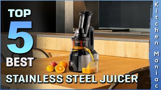 Top 5 Best Stainless Steel Juicers | Quiet Motor, Heavy Duty, Commercial Grade | Review 2025