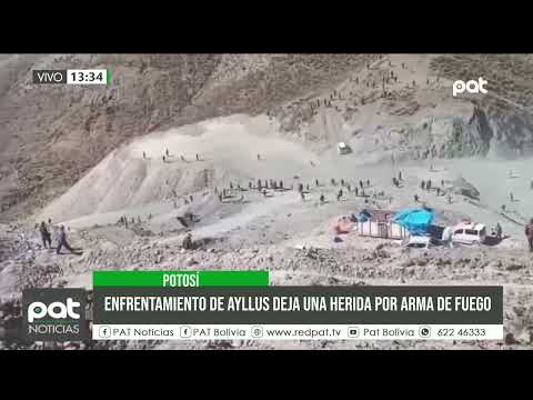 Enfrentamiento por minas deja herida en Potosí