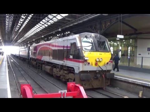 IE 201 Class loco 206 - Start up and Departure - Dublin Connolly 7/2/16