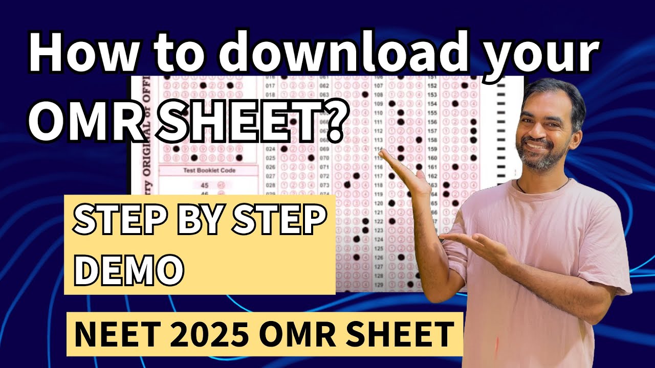 How to download NEET 2025 OMR Sheet? Step by Step Demo