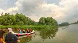 preview picture of video 'Tura de Canoe pe Olt'