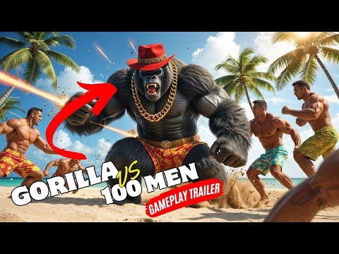 I Am Gorilla vs 100 Crazy Men