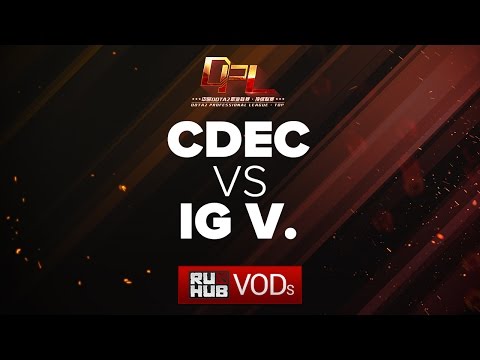 CDEC vs IG.V, DPL Season 2 - Div. A, game 1