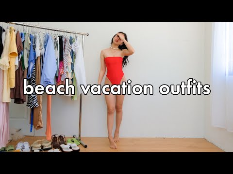 BEACH VACATION OUTFITS 🏖️🌴🌊☀️ (summer fashion...
