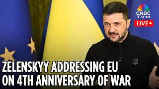 Ukraine-Russia 4th War Anniversary LIVE | Zelenskyy Addresses EU Leade