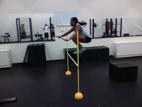 Depth Jump over Hurdle