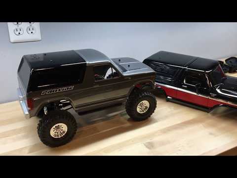 Traxxas Trx4 Bronco vs. Proline Bronco Body (12.3" Chassis)