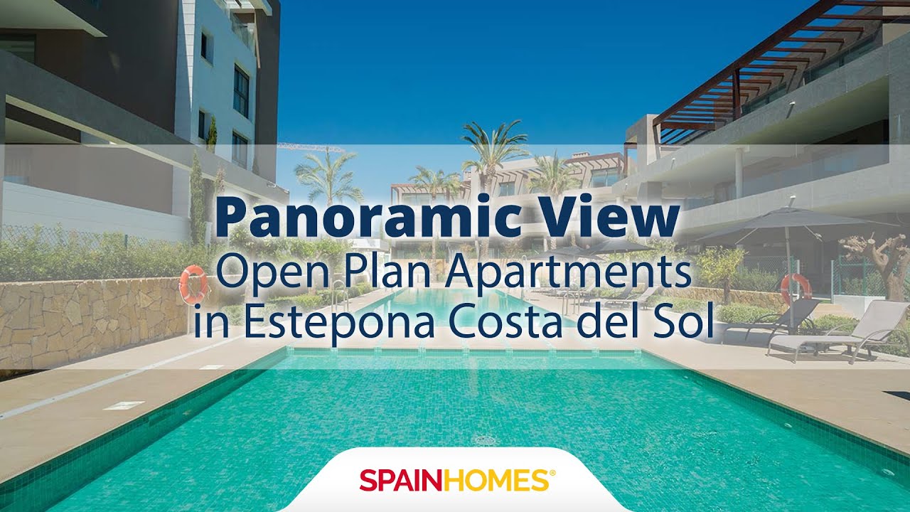 Panoramic View Open Plan Apartments in Estepona Costa del Sol