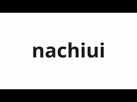 How to pronounce nachiui | 나치의 (Nazi in Korean)