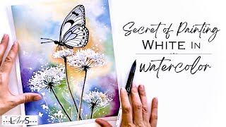 Have YOU Dared Try THIS?! 🫣😱 Intriguing Role WHITE Plays in Colorful Watercolor Butterfly Painting!
