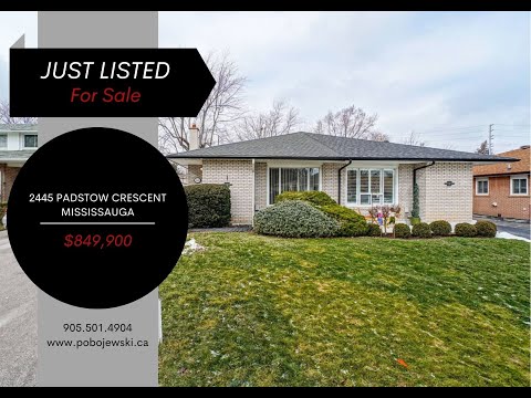 *Welcome To 2445 Padstow Crescent, Mississauga*