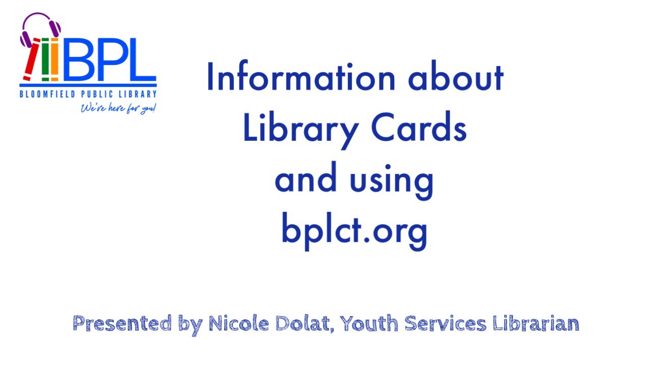 Information about Library Cards and using the BPL website (students)