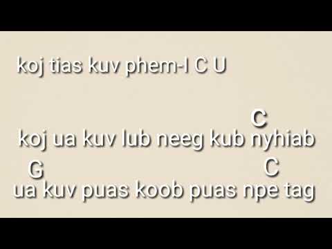 Koj tias kuv phem -ICU guitar chords