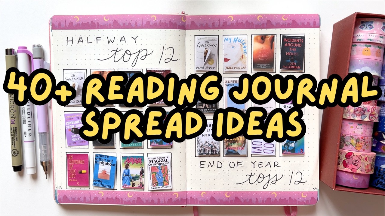 completed reading journal flip through 📖🖊️ ideas for your 2026 journal!