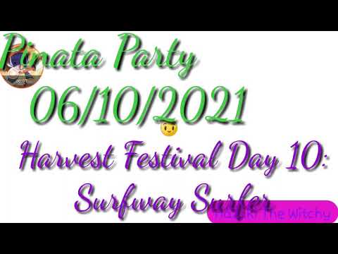Plants Vs Zombies 2. Pinata Party 06/10/2021. Harvest Festival Day 10: Surfway Surfer