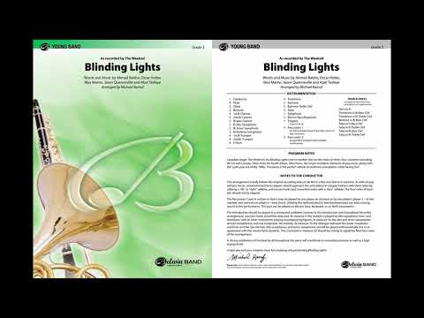 Blinding Lights, arr. Michael Kamuf – Score & Sound