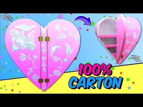 DIY CRAFTS FOR ROOM DECOR! CARDBOARD FURNITURE DIY...