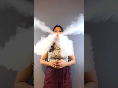 amazing smoking girl vape tricks #shorts