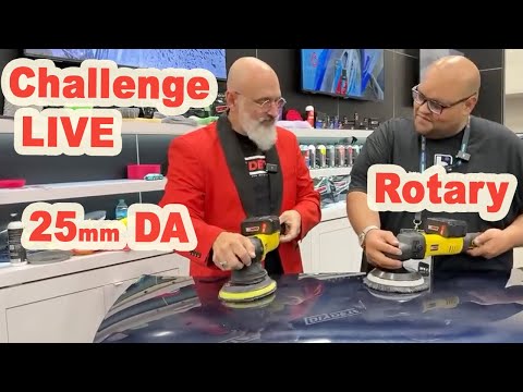 Eddie challenged Yvan to a duel!  ROTARY VS 25mm DA, WHICH ONE CUTS BEST? SEMA extract. 