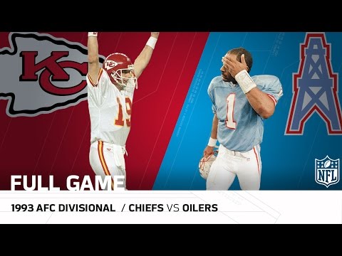 1993 AFC Divisional: Montana Upsets the Oilers | Chiefs vs. Oilers | NFL Full Game