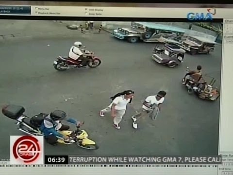 24 Oras: Kuha ng CCTV sa dalawang suspek sa brutal na pagpatay sa mag-ina, inilabas