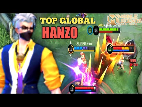 TUTORIAL HANZO GAMEPLAY | TOP GLOBAL HANZO 2021[[ARF NO COUNTER]] BUILD HANZO 2021 - MOBILE LEGENDS