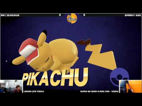 SWBB #58 | MA | Blazikus (Diddy) vs Sparky #25 (Pikachu) - Losers Qtr Finals - Smash Wii U - Singles