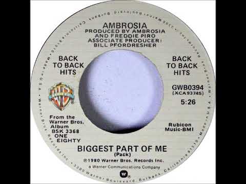 Ambrosia - Biggest Part Of Me on 1980 Warner Brothers Records.