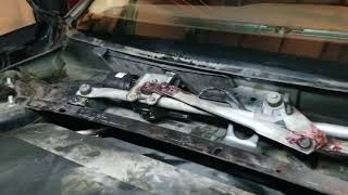 Wind shield wiper motor repair, cause and drain clean.