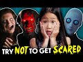 Kids Try Not To Get Scared Challenge (The Conjuring, Insidious, Lights Out)