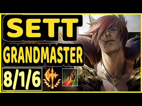RARE (SETT) - 8/1/6 KDA GAMEPLAY - EUW Ranked GRANDMASTER