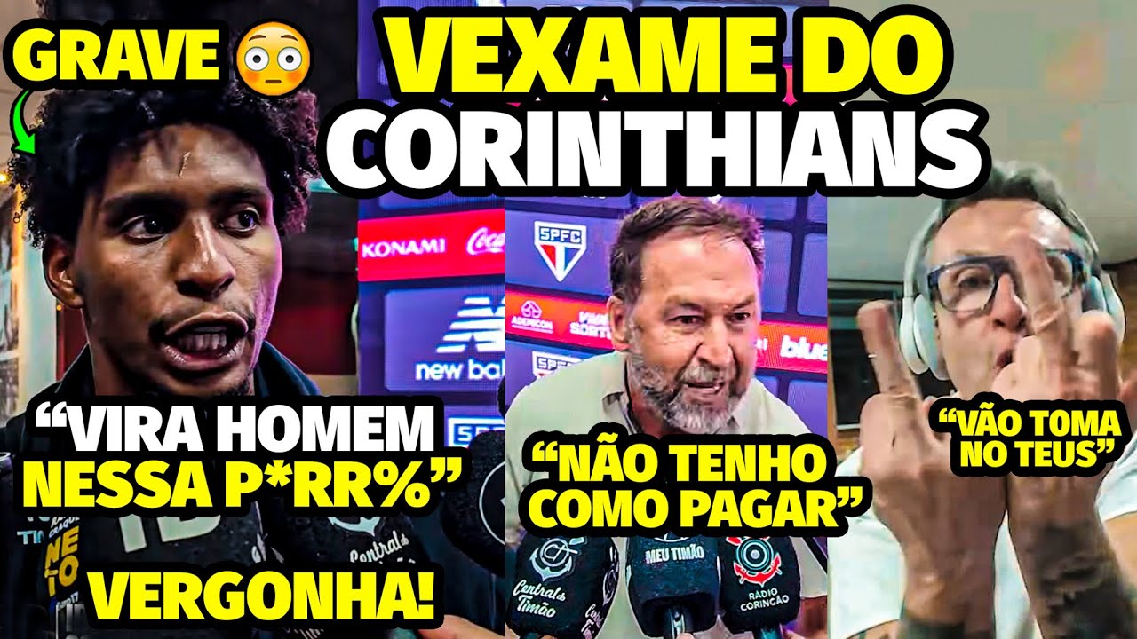 O DESABAF0 REVOLTANTE DE PRESIDENTE APÓS REVELAR FALÊNCIA DO CORINTHIANS E HUGO COBRA CORINTHIANO