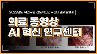 2022 AI연구원 의료 동영상 AI 혁신 연구센터 결과발표