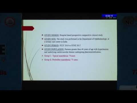 AIOC2019 FP 1866 Cataract   IV Comparing peribulbar v:s topical anaesthesia for cataract surgery in