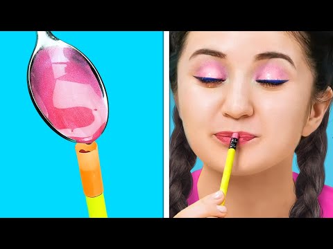 HOW TO SNEAK MAKEUP INTO CLASS || Cool School Tricks And Funny Situations You'll Be Grateful For