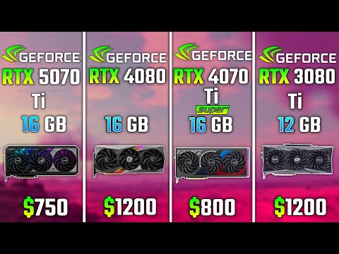 RTX 5070 Ti vs RTX 4080 vs RTX 4070 Ti SUPER vs RTX 3080 Ti | Test in 6 Games