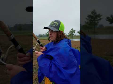 Flathead five with a little help at Zetts catfish farm