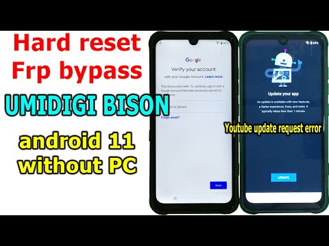 How to Hard reset/FRP Bypass Google Account Lock UMIDIGI BISON Android 11  without pc
