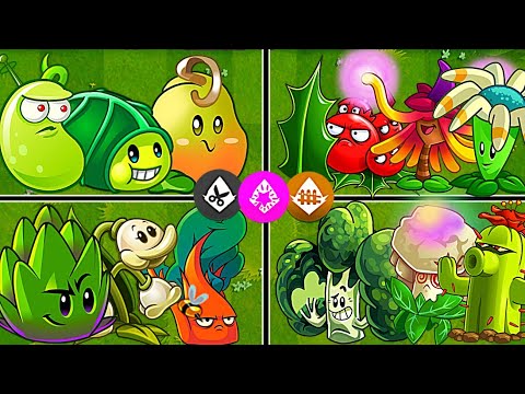 Random 4 Team Plants Reinforce + Enchant + Spear - Who Will Win? - PvZ2 10.8.1 Team Plants Battles