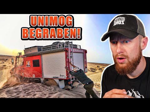 UNIMOG BEGRABEN! SurvivalMattin steckt in der Wüste fest! Fritz reagiert + Call  mit @SurvivalMattin
