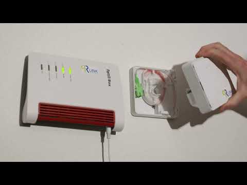 PR-Link Glasfaser FTTH Hausanschluss installieren