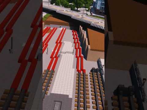 EPIC Train Station Build! Must See! #Minecraft